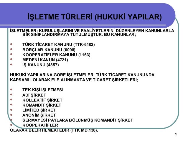 Şirket türleri Şirket türleri